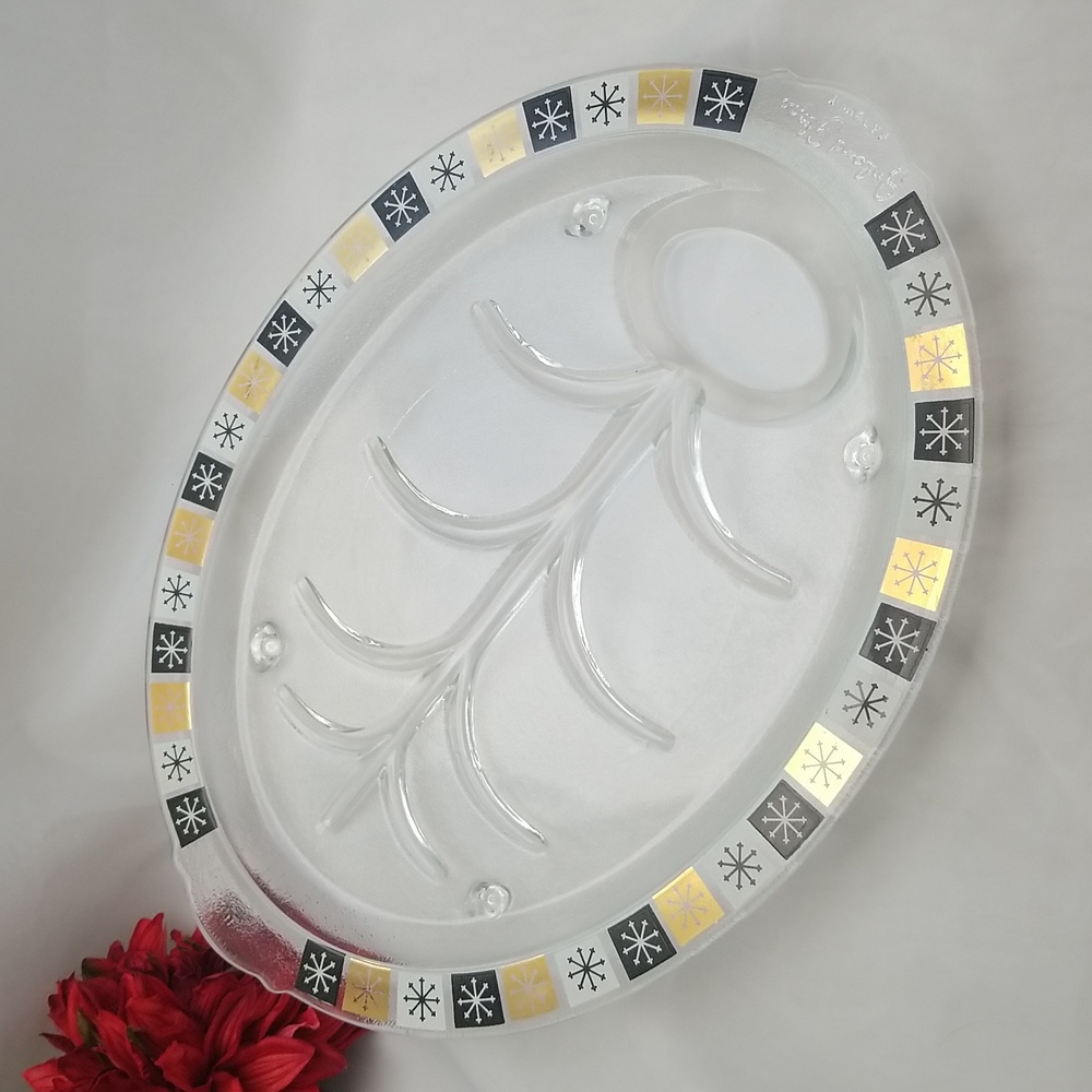 MCM Inland Glass Around the Clock Meat Platter